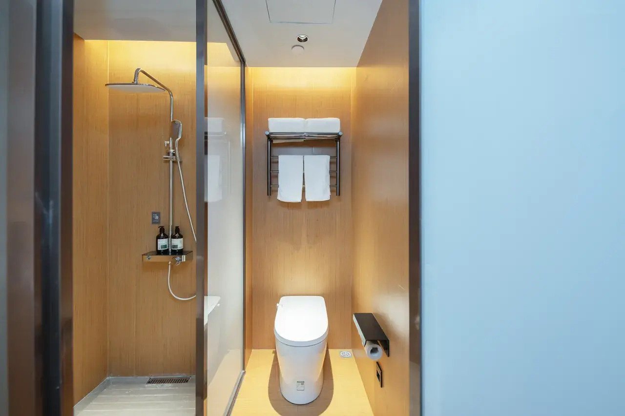 Salle de bain de l’hôtel